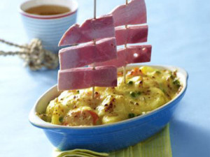 Receita para crianças – massas gratinadas com legumes