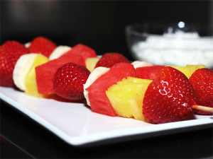 espetadinhas de fruta